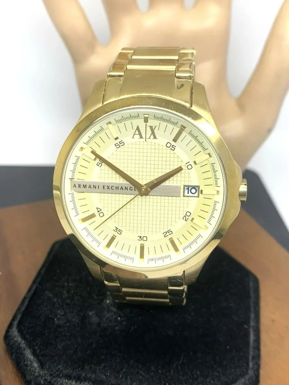 Armani Exchange Men's Watch AX2131 Quartz Gold Stainless Steel 46mm